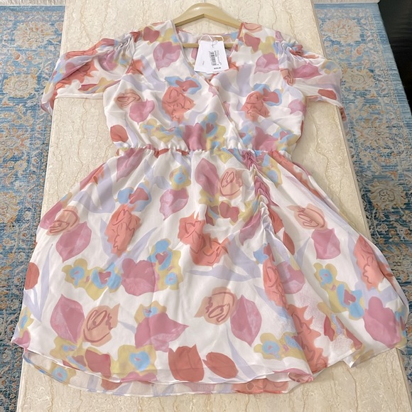 NWT Ted Baker London Juleah Ruched Sleeve Detail Mini Dress. $295 - Picture 2 of 11